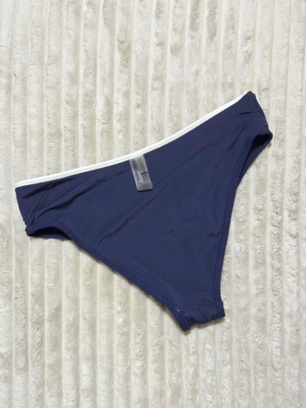 Simons - Ribbed Navy Blue Bikini Set - Picture 3 of 3